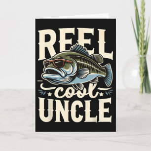 Cartão Tio Legal Divertido Funny B Dia dos Pais Tio Pesca