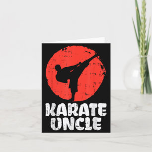 Cartão Tio Lutador de Karatê Artes Marciais Japonesas Hom