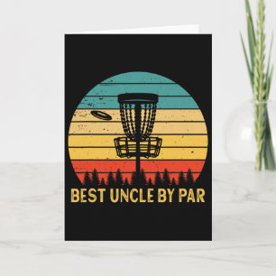Cartão Tio Melhor Vintage Por Par Disc Golf Divertido Dia