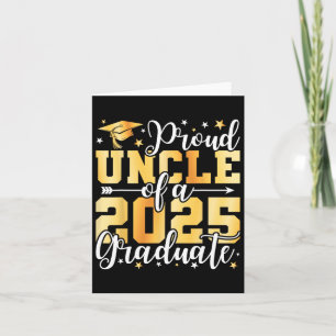 Cartão Tio Orgulhoso De Um Formando De Graduação De Tee C