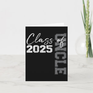 Cartão Tio Sênior 2025 Orgulhoso De Um Cl De Graduado De