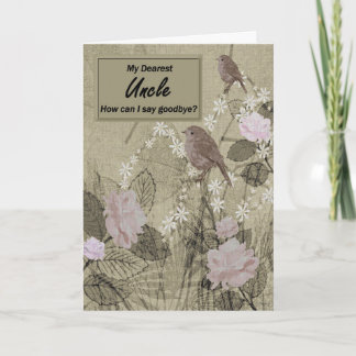 Cartão Tio - Um tchau final - Pintura digital