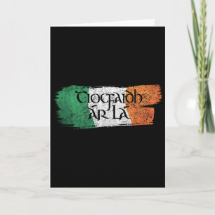 Cartão Tiocfaidh Ar La Vintage Irlanda Camiseta Republica