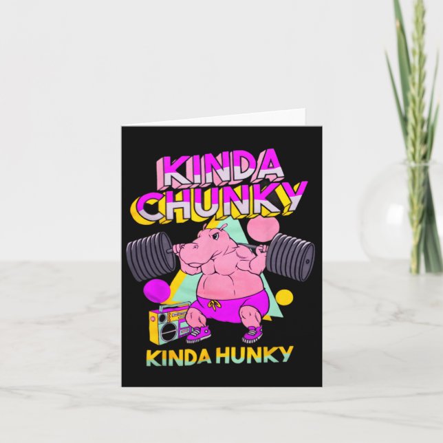 Cartão Tipo Chunky Kinda Hunky (Frente)