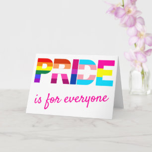 Cartão Tipografia das cores do arco-íris do orgulho LGBTQ