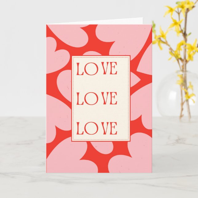 Cartão Tipografia Romântica Atemporal Amor (Flor Amarela)