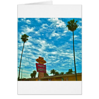 Cartão Tira do por do sol do hotel de Sahara, Los Angeles