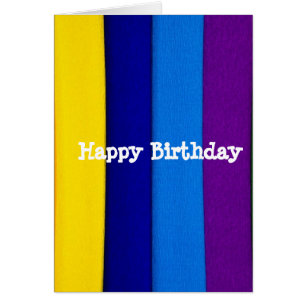 Cartão Tiras brilhantes arco-íris
