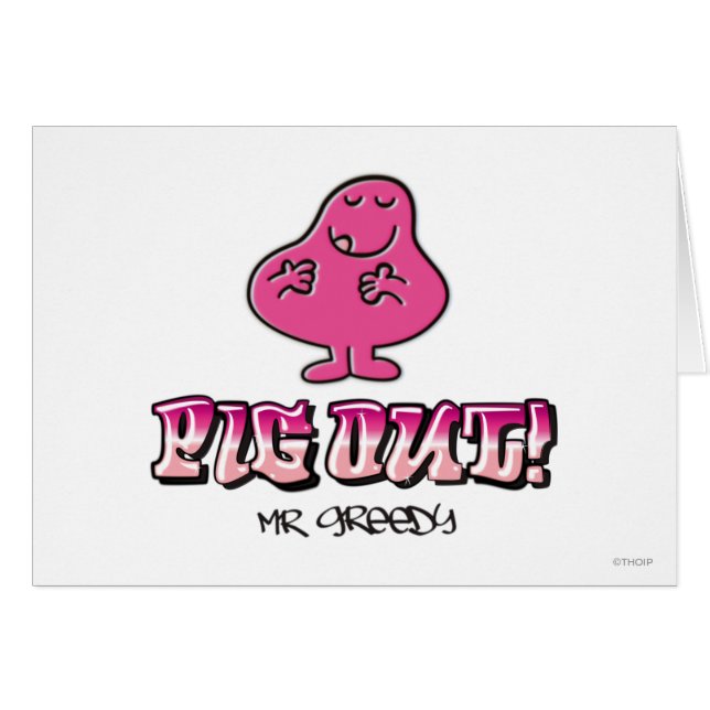 Cartão Tire O Porco! (Frente Horizontal)