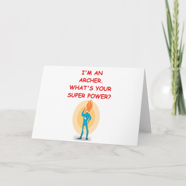 Cartão tiro ao arco (Frente)