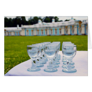 Cartão Tiros de vodka no Palácio de Catherine na Rússia