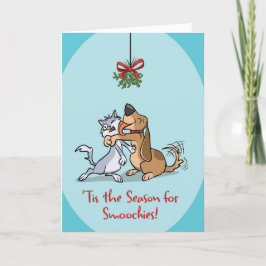 Cartão ’Tis The Season For Smoochies (Blank Inside) Card