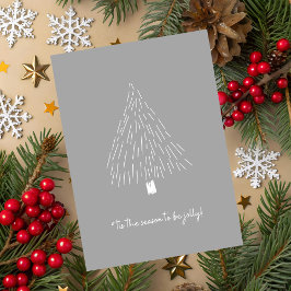 Cartão Tis the Season to be Jolly Holiday Card