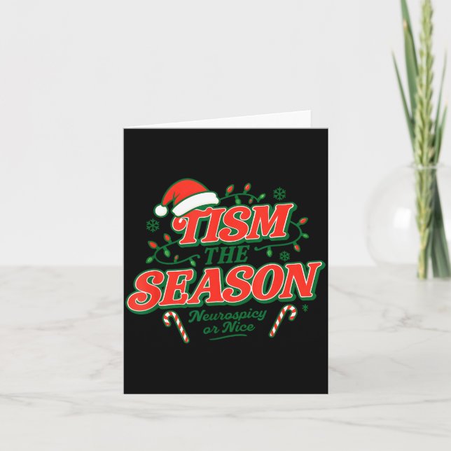 Cartão Tism The Season Neuroscy Or Nice  (Frente)