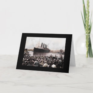 Cartão Titanic Leaving Southhampton