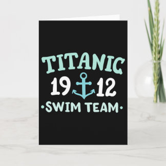 Cartão Titanic Swim Team 1912 Rms Titanic Cruise Ship Squ