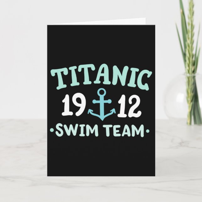 Cartão Titanic Swim Team 1912 Rms Titanic Cruise Ship Squ (Frente)