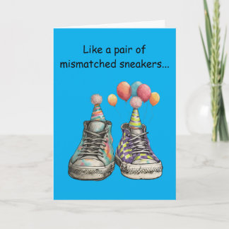 Cartão Title: Mismatched Sole-Mates: A Perfect Birthday