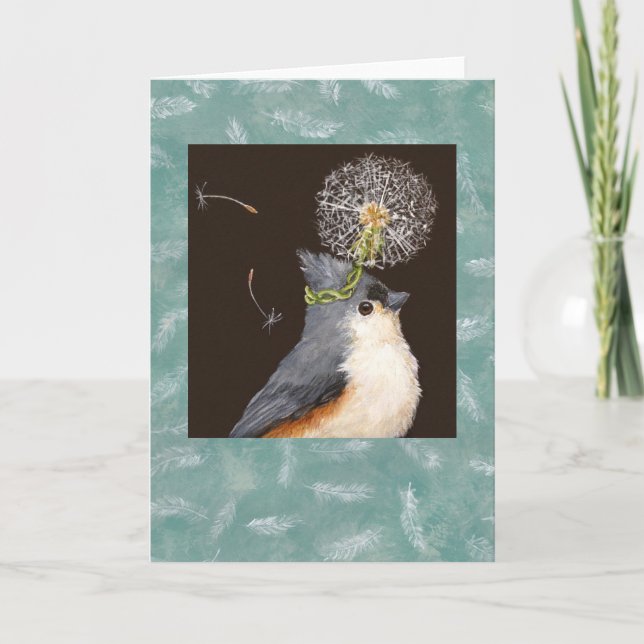 cartão titmouse (Frente)