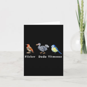 Cartão Titmouse de Dodo Flicker