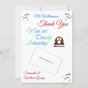 Cartão Titular do Cartão-Presente de Obrigados de Aprecia