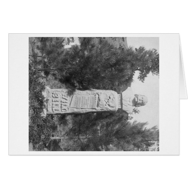 Cartão Título da Fotografia Grave de Bill Hickock (Frente Horizontal)