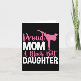 Cartão Tkd Karatê Judo Mãe Orgulhosa De Uma Filha Faixa P