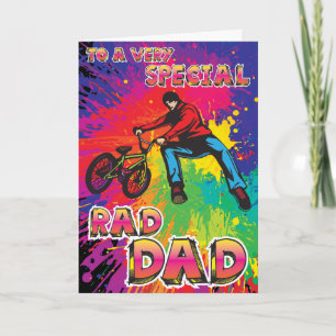 Cartão To a Very Special "RAD DAD" - BMX Greeting Card