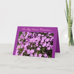 Cartão To My Dear Cousin...