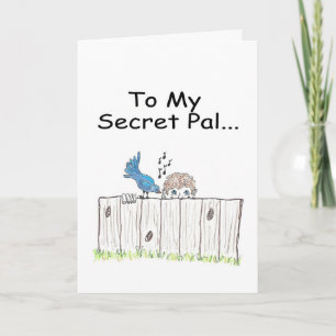 Cartão To My Secret Pal Greeting Card