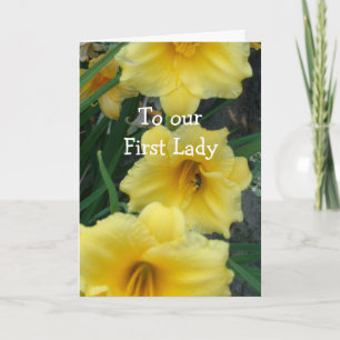 Cartão To Our First Lady