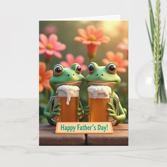 Cartão Toad Fathers Day Brew (Frente)