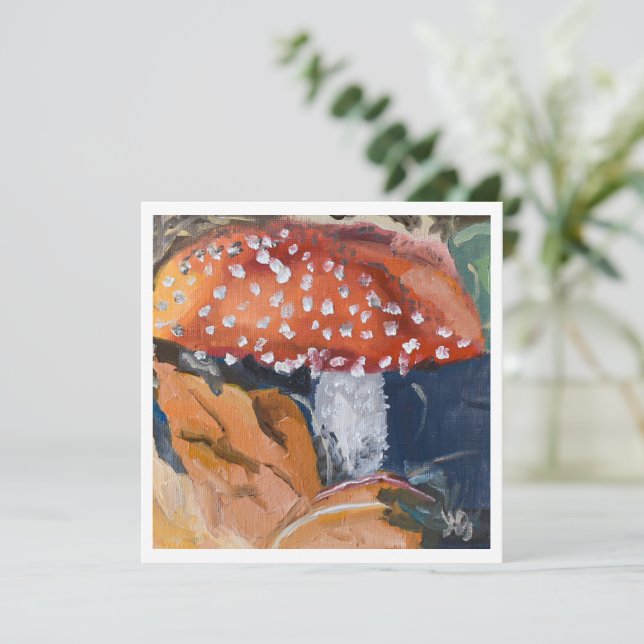 Cartão Toad Stool (Em pé/Frente)