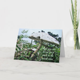 Cartão Toadstool Obter Bem pode mudar o texto dentro