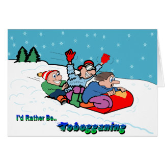 Cartão Tobogganing