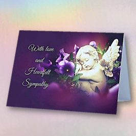 Cartão Tocando. Aborto espontâneo, nado morto, simpatia p