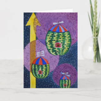 Cartão Toda a boa melancia vai ao céu