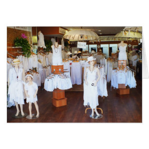 Cartão Toda a loja branca da forma