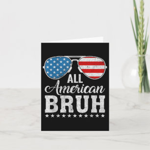 Cartão Toda Família Bruh Matching Americana Patriótica 4º