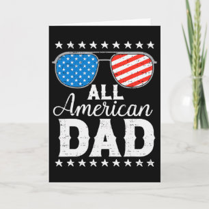 Cartão Toda Família Patriótica Americana No Dia 4 De Julh