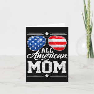 Cartão Toda Mãe Americana Óculos de Sol do Dia 4 de Julho