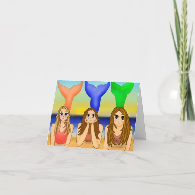 Cartão Todas as Sereias Ocasião Notecard (Frente)