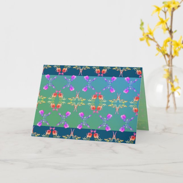 Cartão Todo coração de Rosa de inspiração de Occasion Fab (Flor Amarela)