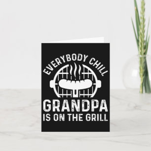 Cartão Todo Mundo Chill Avô Está No Chef De Churrasco Gre