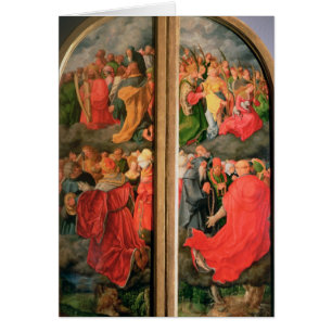 Cartão Todo o altarpiece do dia de santos