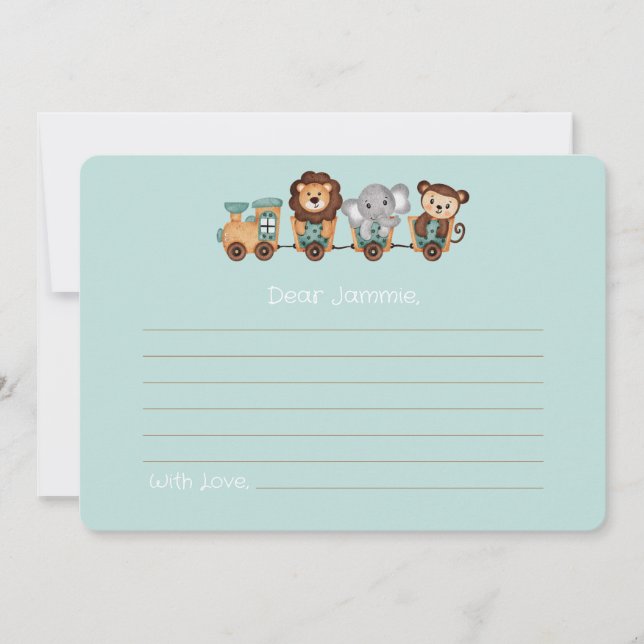 Cartão TODO O COMBOIO SOBRE Fiesta Aniversário Hora da Cá (Frente)