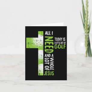 Cartão Todo O Cristo Do Esporte De Golfe De Jesus