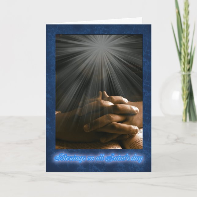 Cartão Todo o dia de santo (Frente)