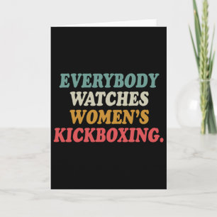 Cartão Todos Assistem Kickboxing Feminino