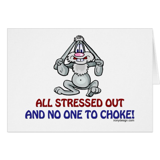 Cartão Todos forçaram para fora o coelho (Frente Horizontal)